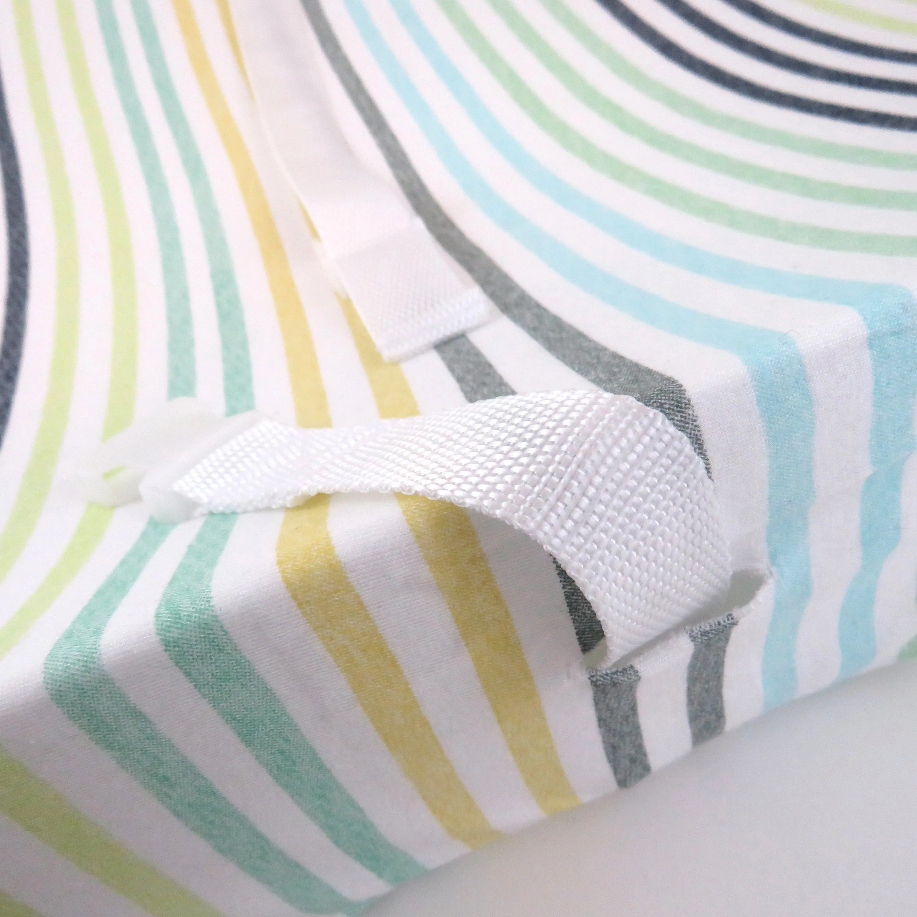 2-Piece Organic Cotton Printed & Terry Changing Pad Cover Set