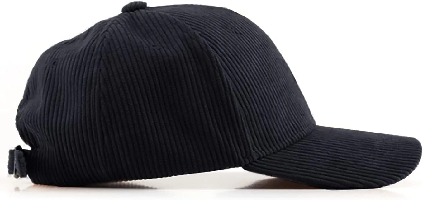 Anna-Kaci Corduroy Hat Casual Solid Classic Adjustable Strap Soft Baseball Cap Unisex