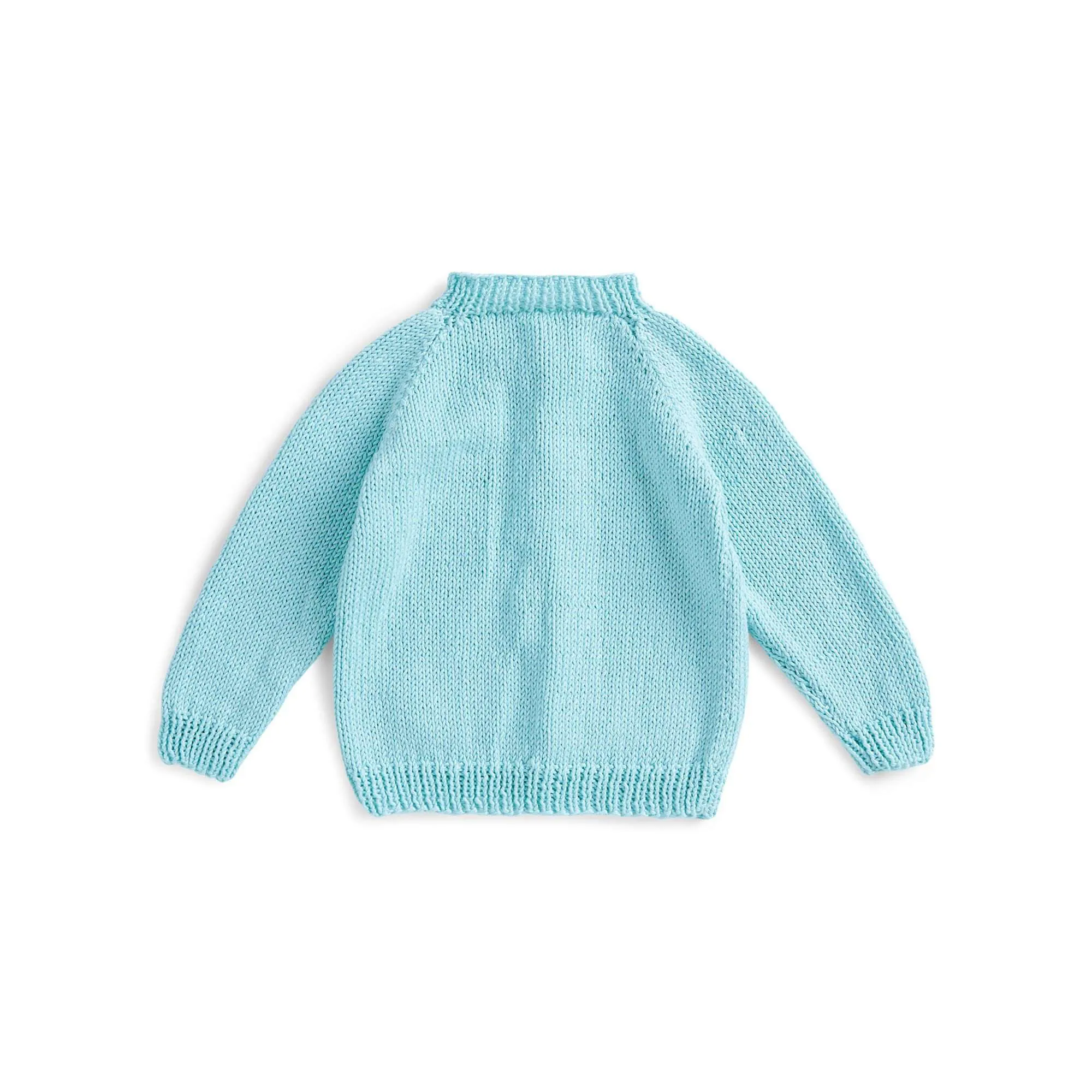 Bernat Little Floral Knit Baby Cardigan