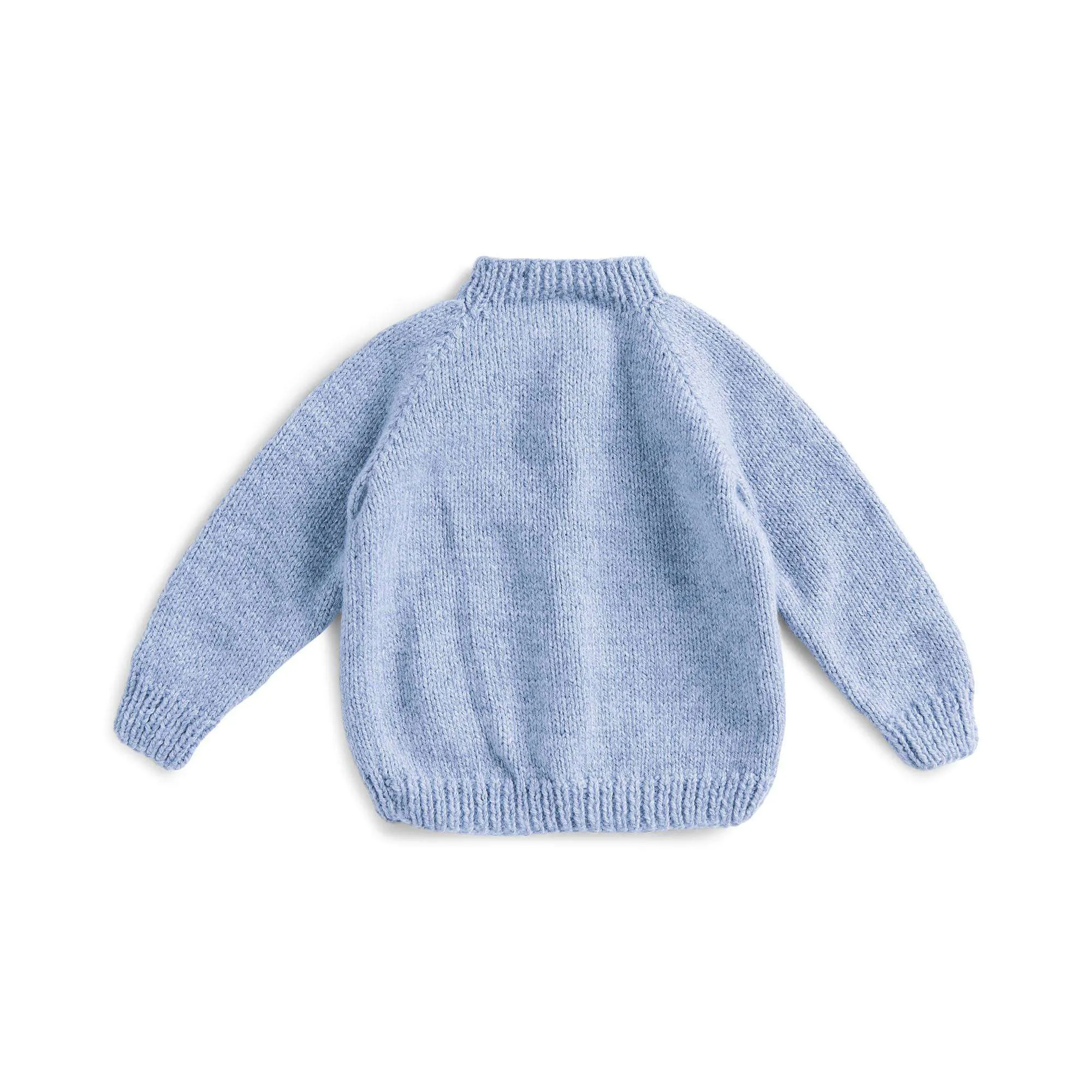 Bernat Little Floral Knit Baby Cardigan
