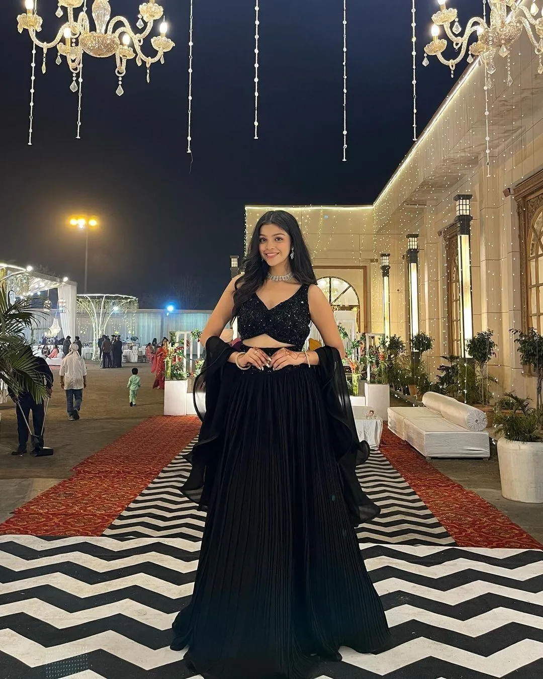 Dazzling Black Lehenga