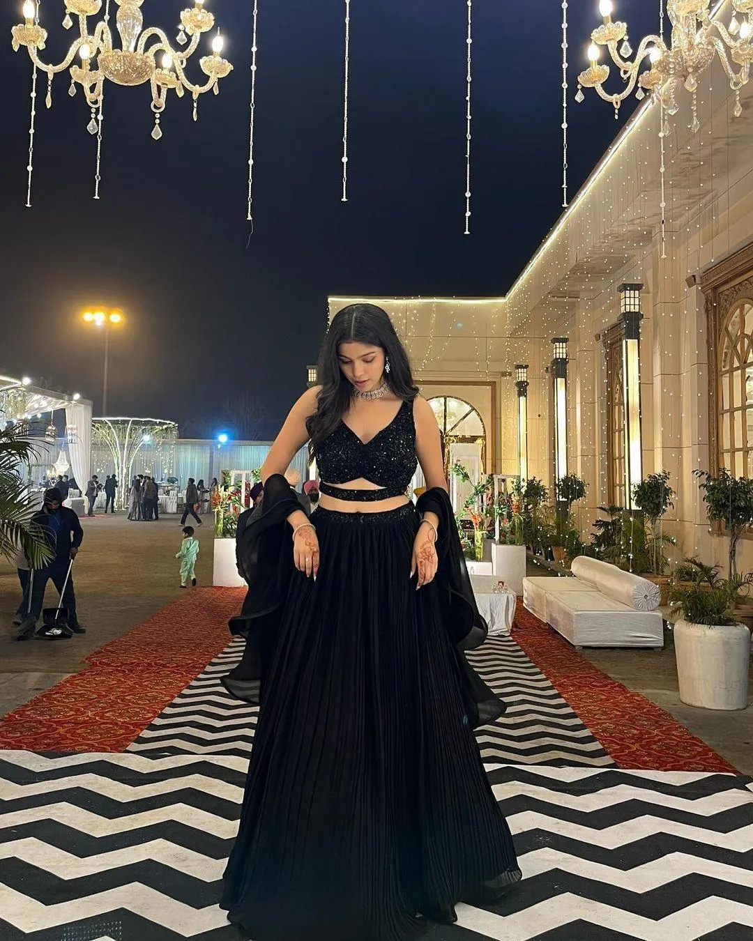 Dazzling Black Lehenga