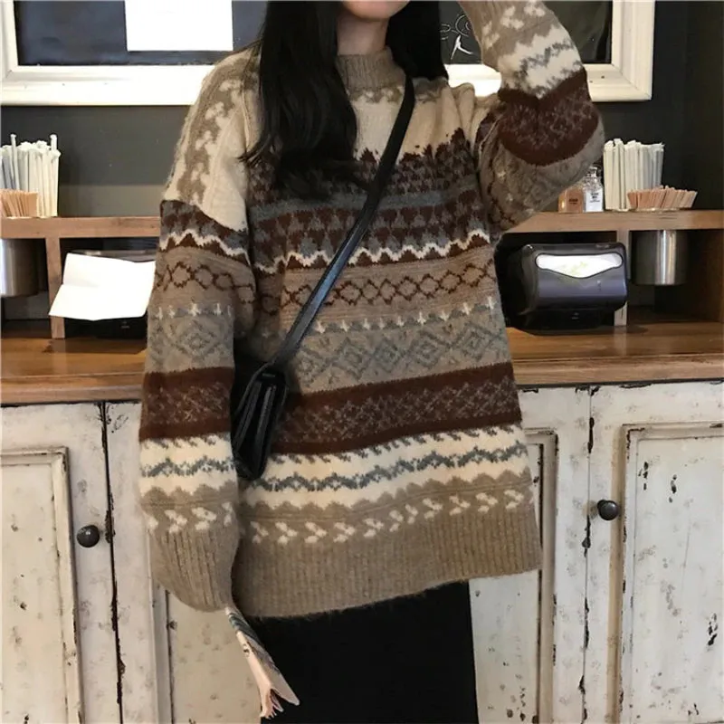 Fine-Knit O-Neck Casual Long Sleeve Sweaters