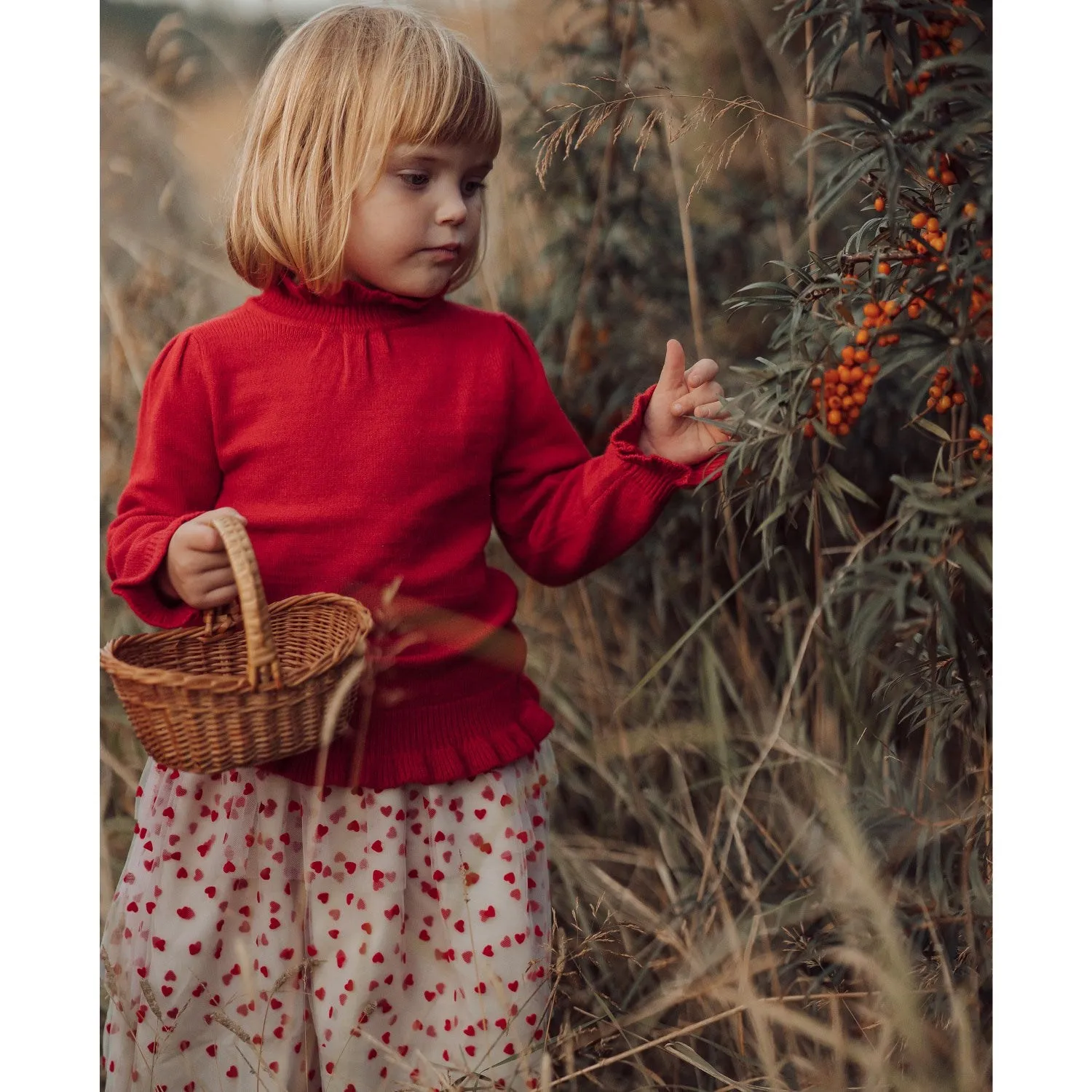 Fliink Pompeian Red Abby Tee L/S