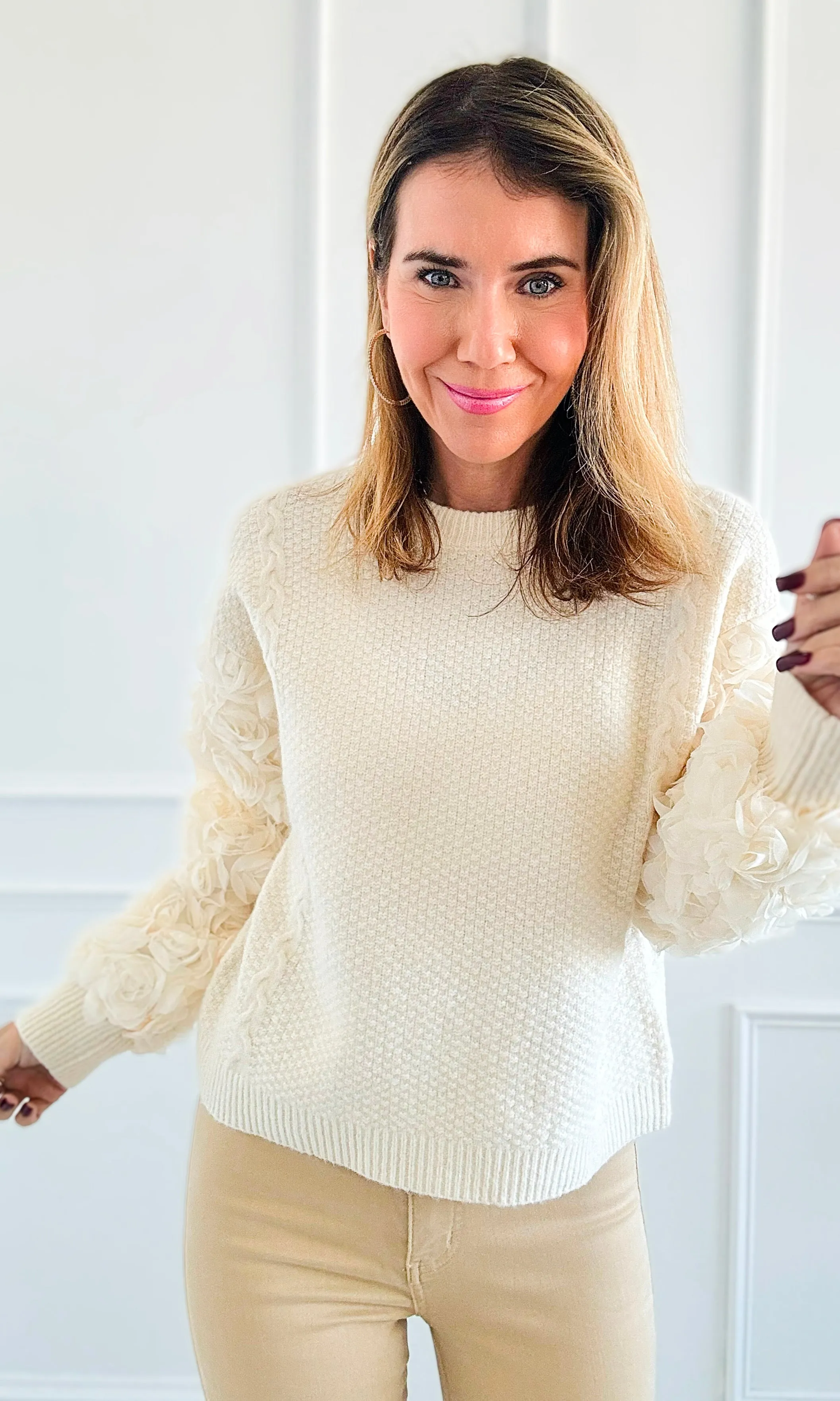 Floral Bloom Knit Sweater