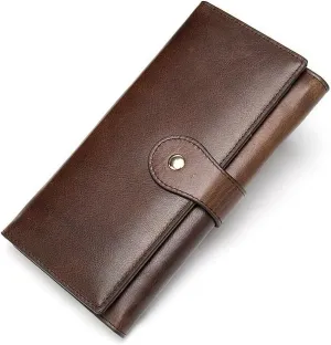 Genuine Leather Wallet, Women's Multi Slot Anti Magnetic Card Bag, Trendy Women's Top Layer Cowhide Handbag purse(white-Patch five-pointed star4)