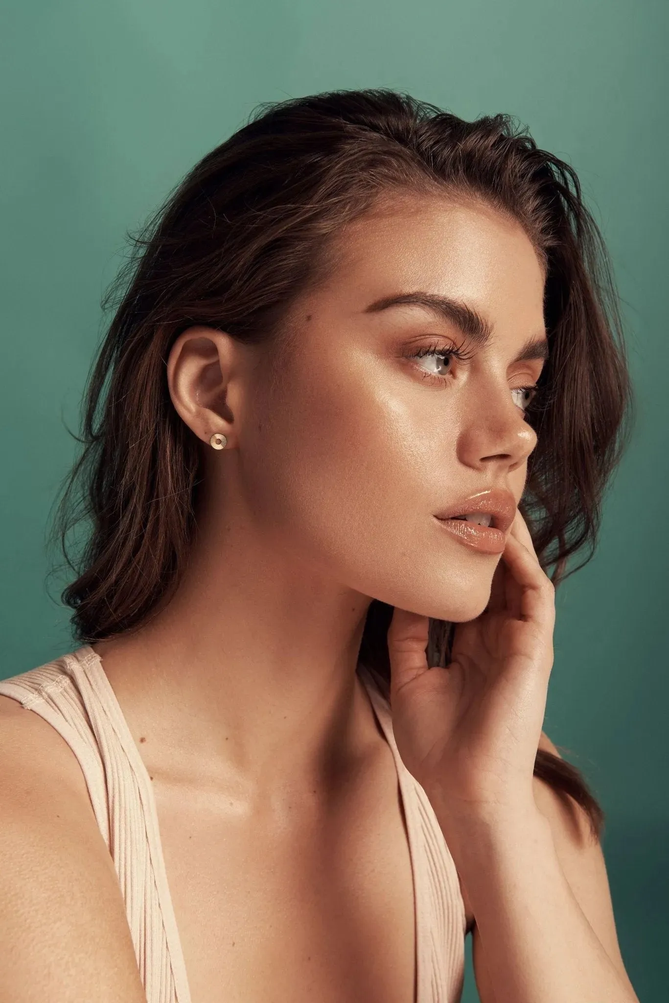 Geo Circle Studs