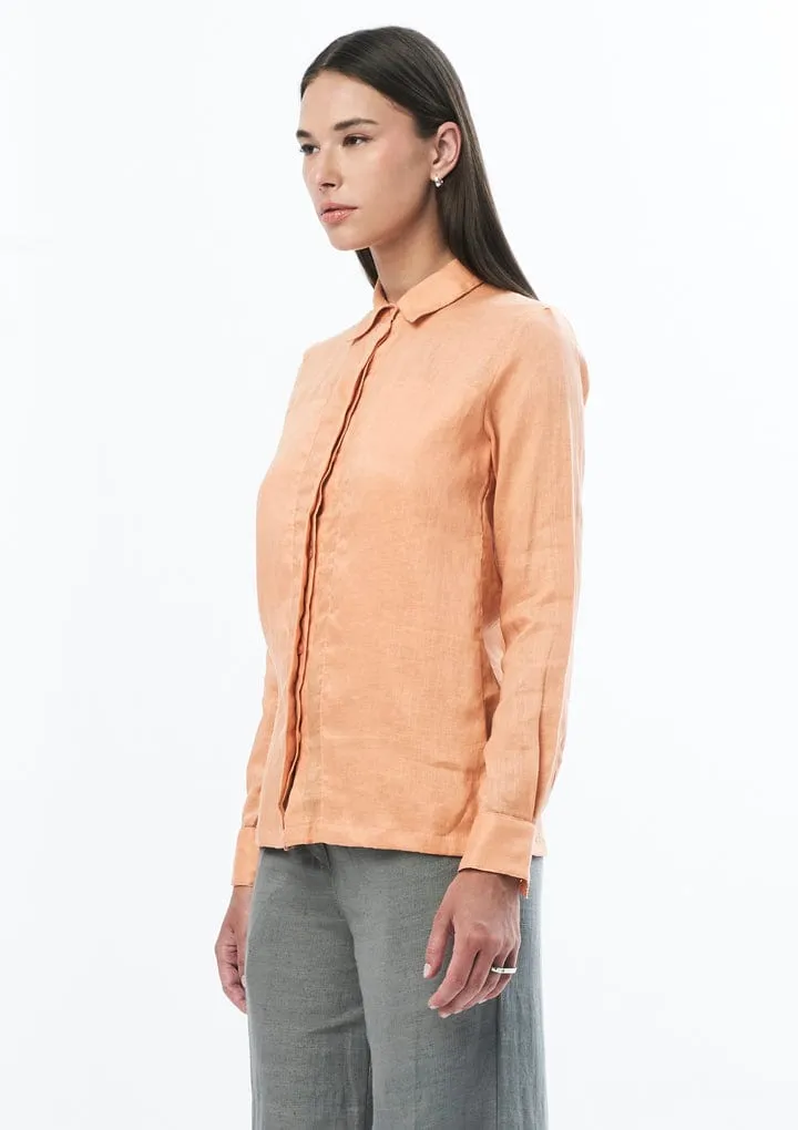 MINIMAL BLOUSE IN CORAL