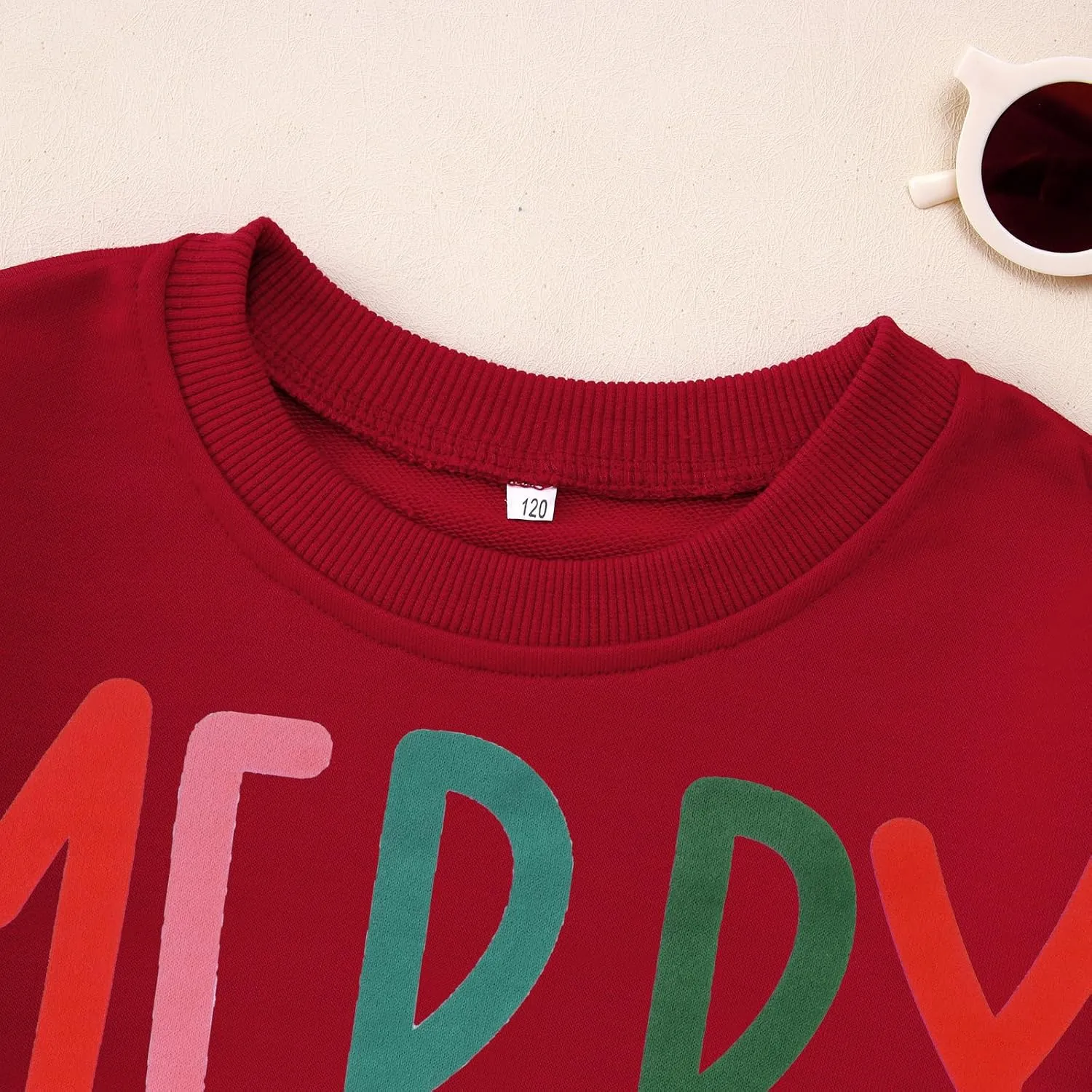 MODNTOGA Kids Boy Girl Merry and Bright Crewneck Sweatshirt Merry Christmas Sweatshirt Retro Xmas Long Sleeve Pullover Tops
