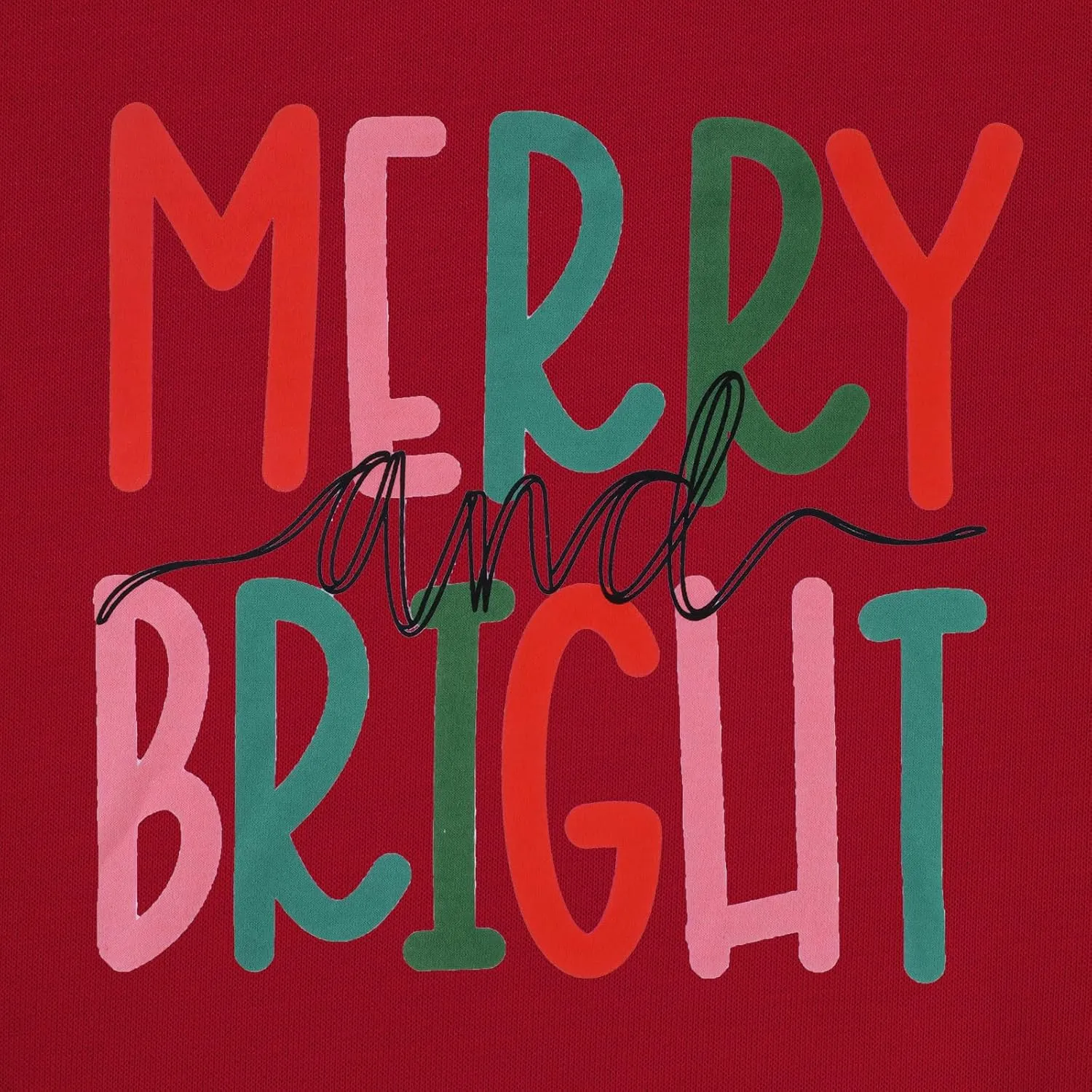 MODNTOGA Kids Boy Girl Merry and Bright Crewneck Sweatshirt Merry Christmas Sweatshirt Retro Xmas Long Sleeve Pullover Tops