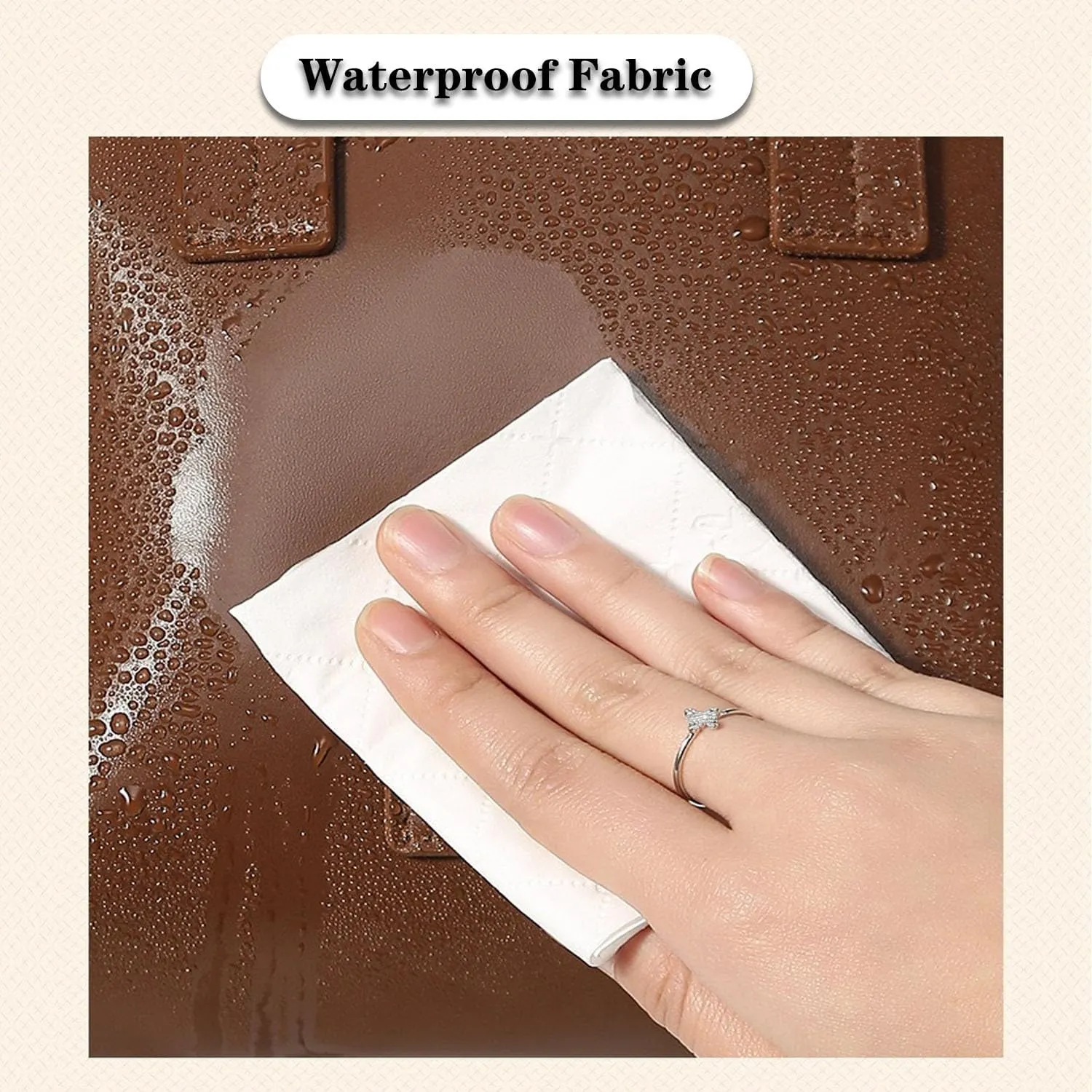 Multi-Layered Shell-Shaped Cosmetic Bag, Cosmetic Bag With Compartments, Shell Shaped Cosmetic Bag, Portable Large Capacity Pu Shell Waterproof Handbag Style Cosmetic Bag (Brown, （8.66*9.06*4.72）inch)