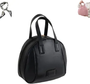 Multi-layered Shell-Shaped Cosmetic Bag, Large Capacity Portable Cosmetic Storage Bag, PU Waterproof Cosmetic Bag (black)