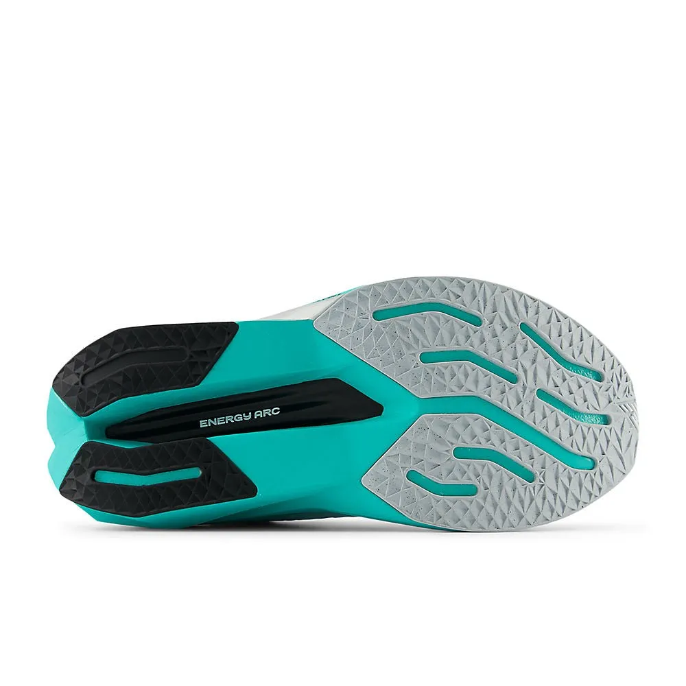 New Balance FuelCell SuperComp Trainer v3 (Womens) -White with Cyber Jade