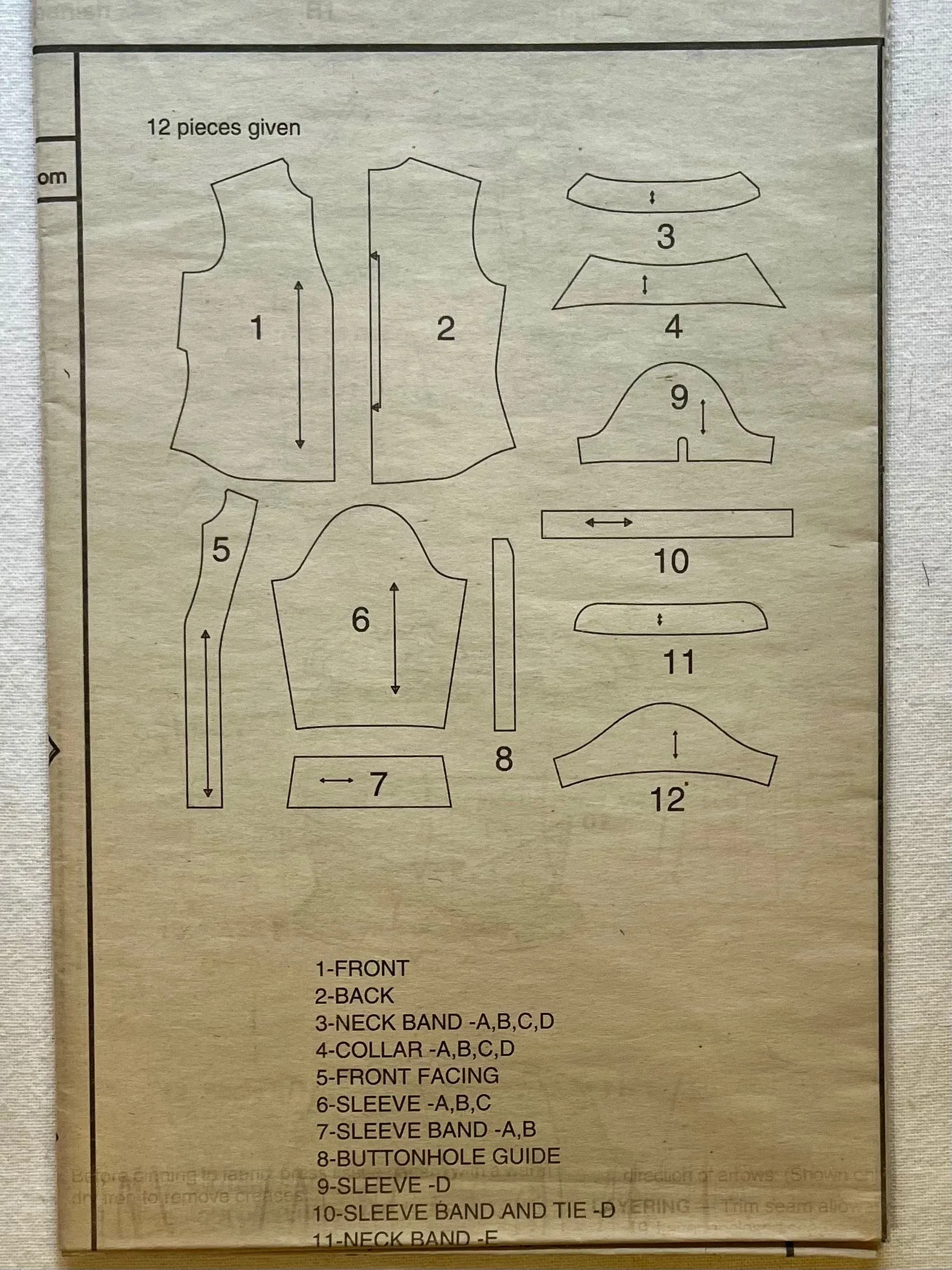 New Look 6407 UNCUT Blouse Sizes 10-22