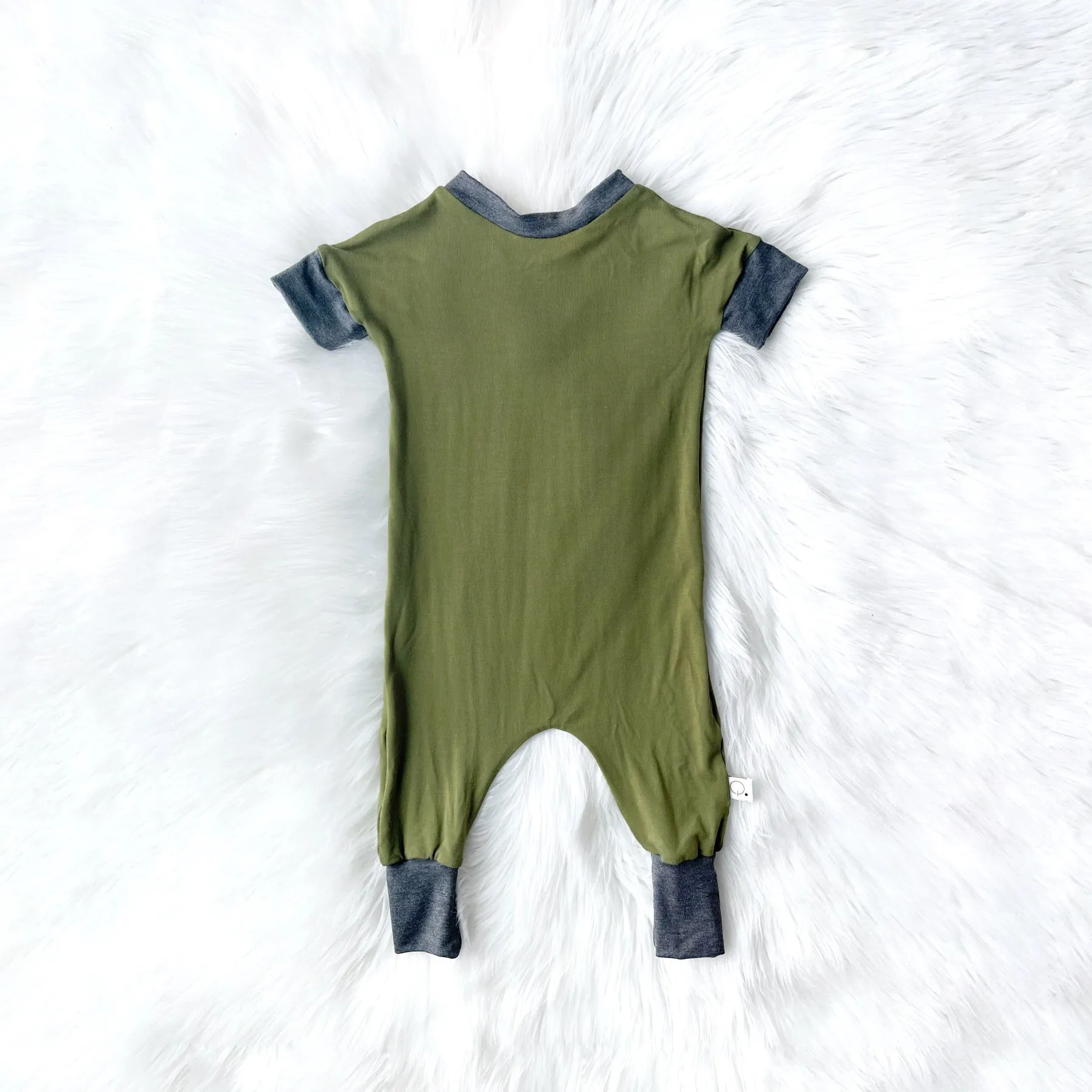 Olive Tee Romper