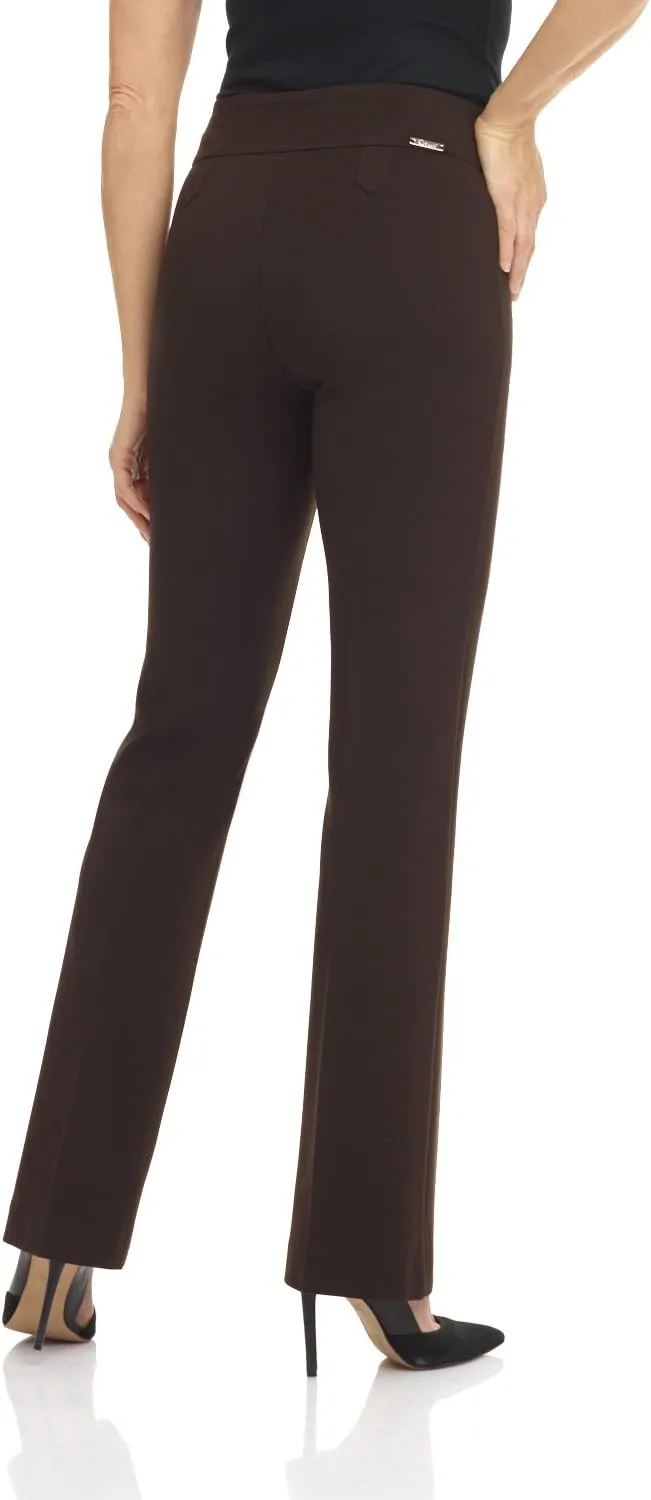 Rekucci Women's Secret Figure Pull-On Knit Bootcut Pant w/Tummy Control