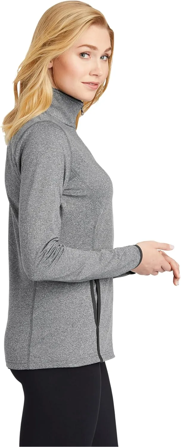 SPORT-TEK Women's Sport-Wick Stretch Contrast Full-Zip Jacket LST853