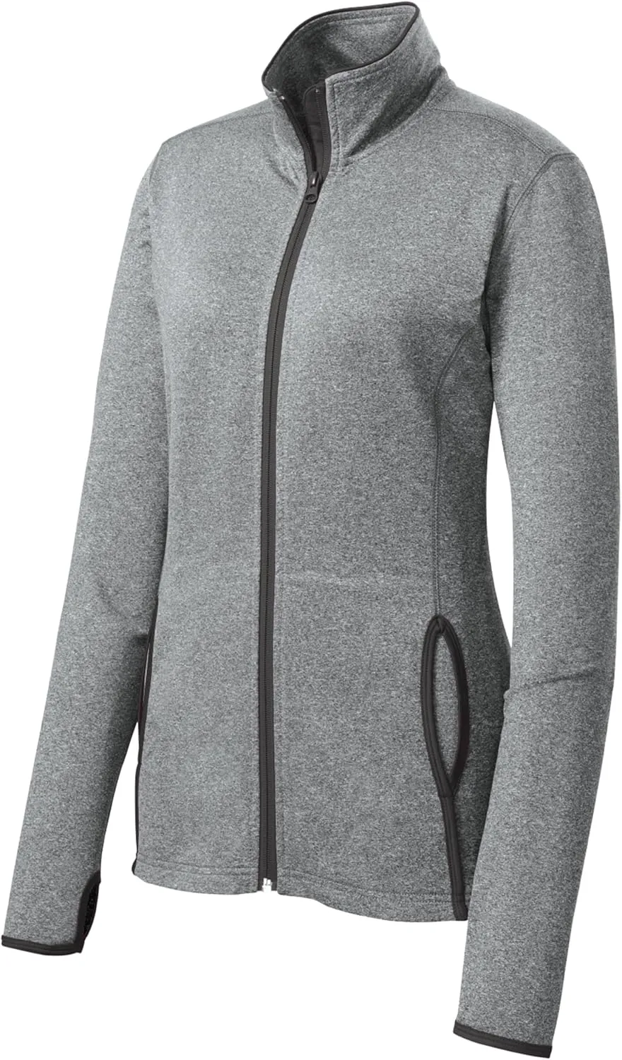 SPORT-TEK Women's Sport-Wick Stretch Contrast Full-Zip Jacket LST853