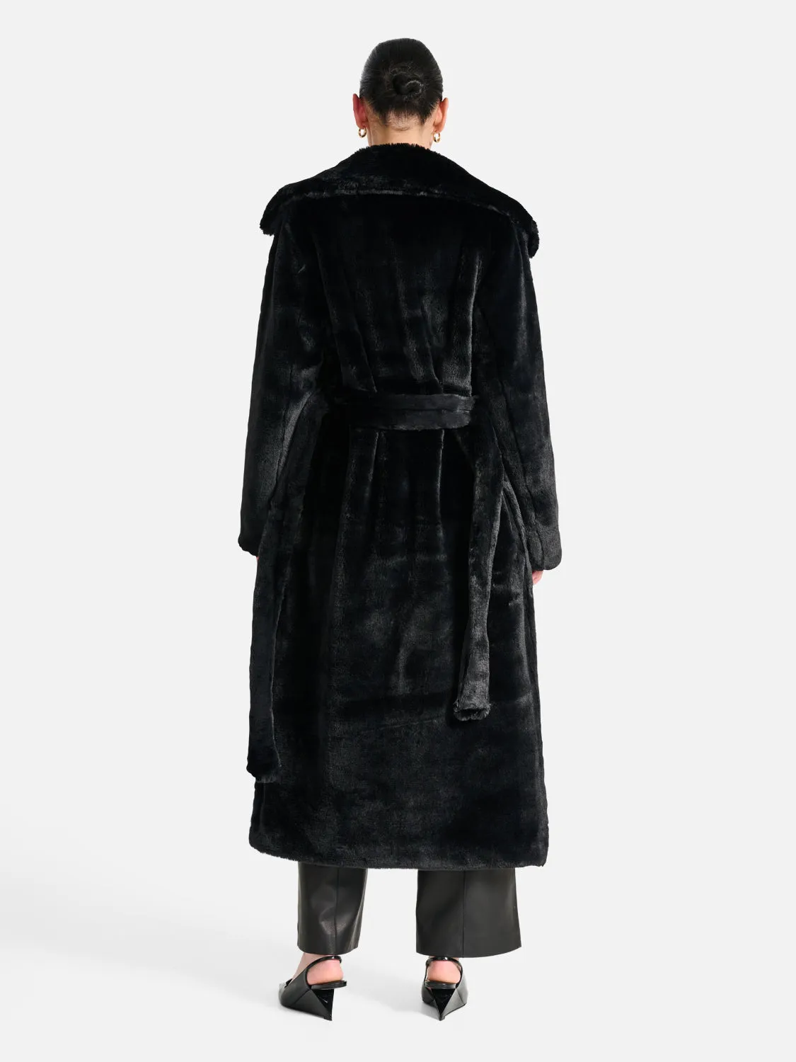Tahnee Longline Faux Fur Jacket