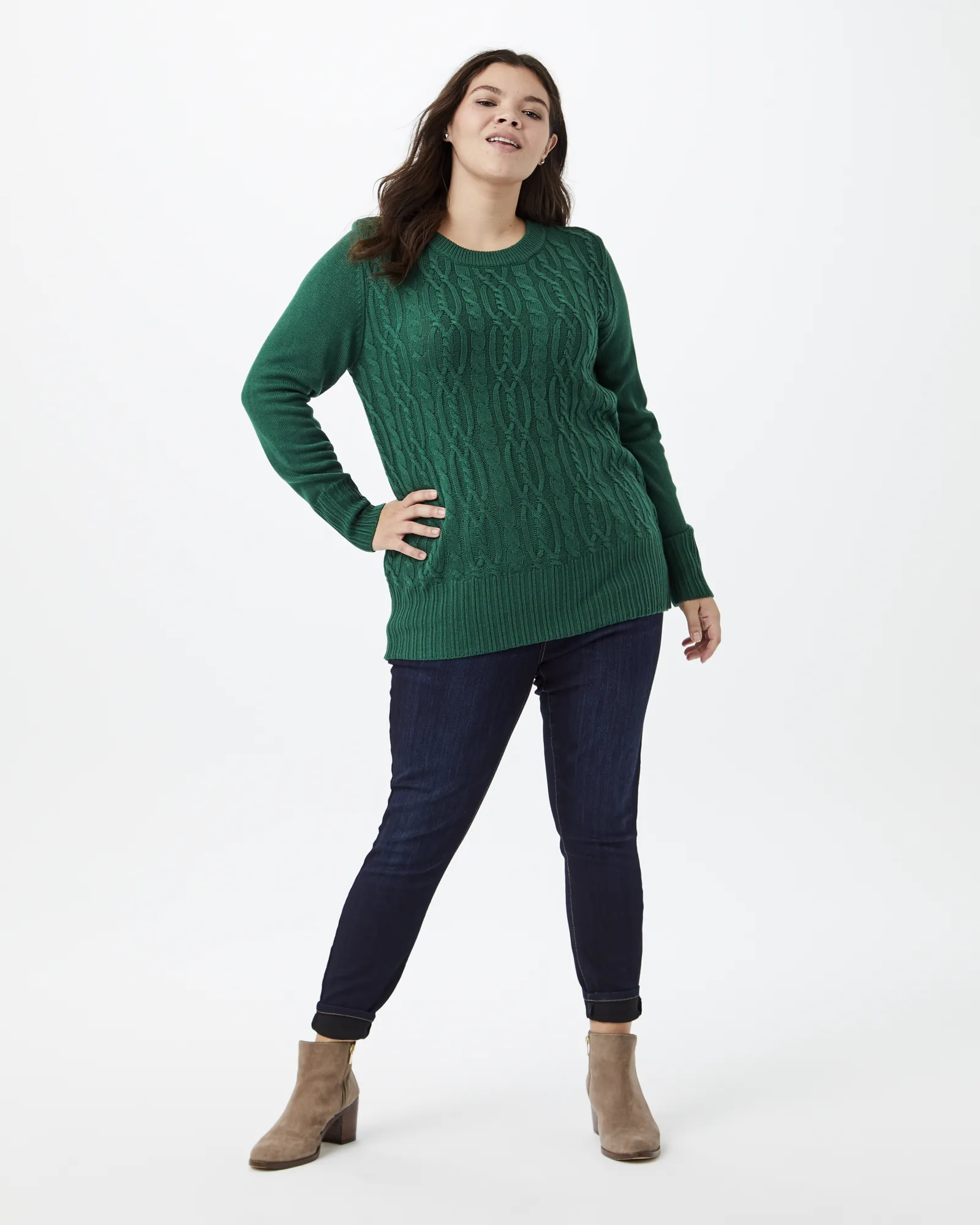 Tatum Pullover Sweater | Forest Green