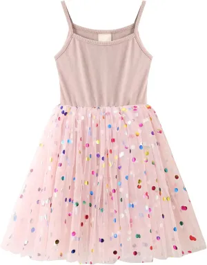 Toddler Tutu Dress Baby Girls Tulle Sleeveless Princess Party Sundress