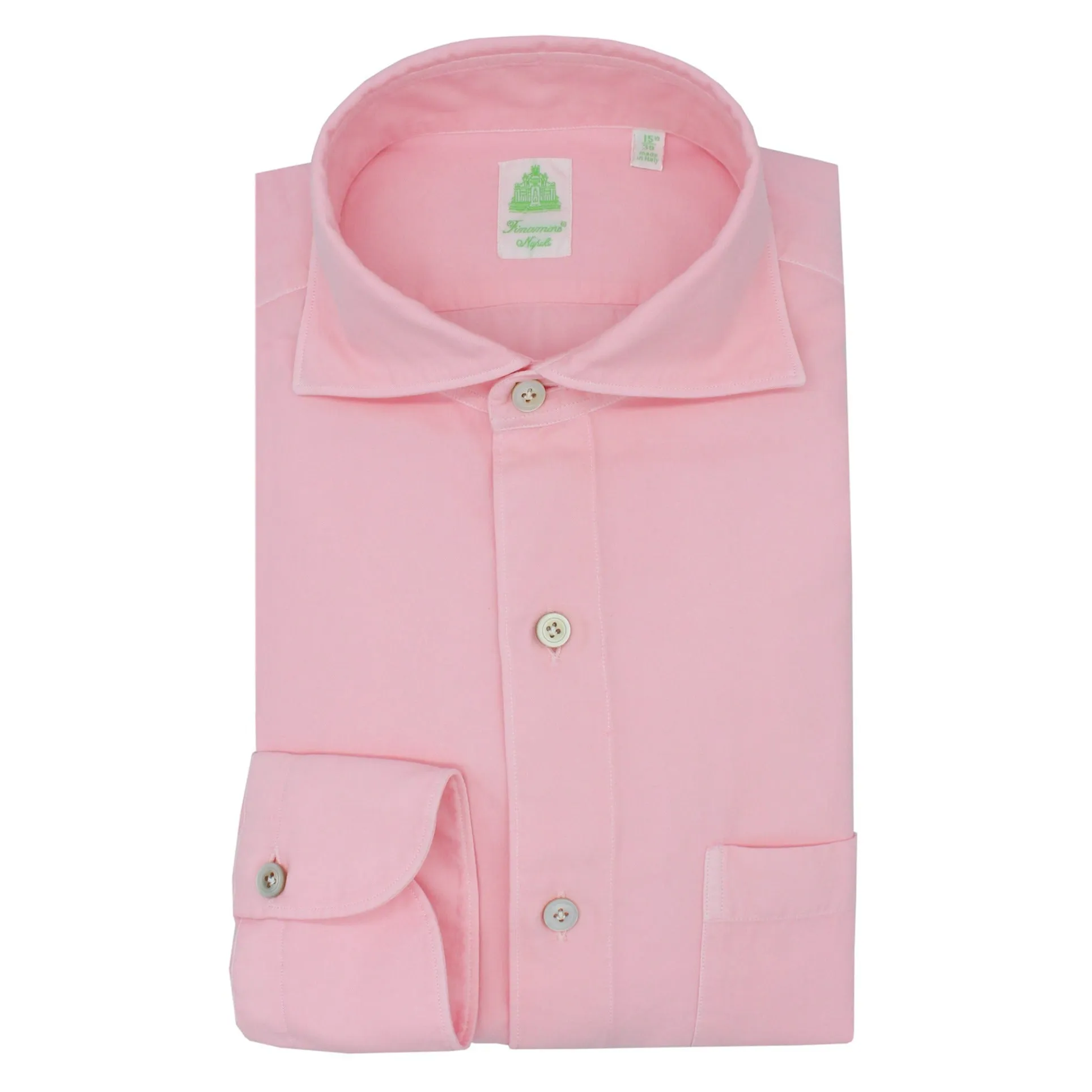 Tokyo slim fit pink garment dyed cotton shirt