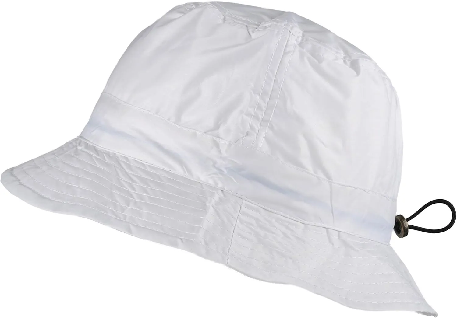Toutacoo, Adjustable Bucket Rain Hat, Nylon Look