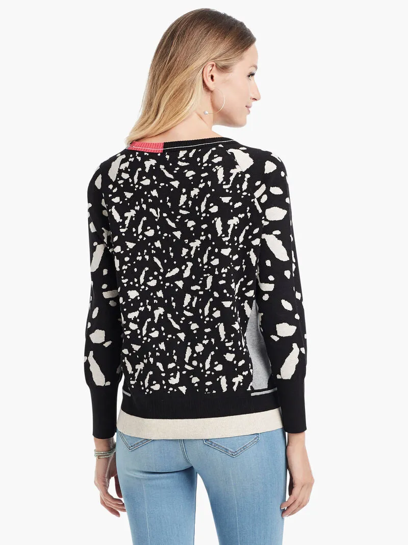 Whimsy Sweater in Black Multi